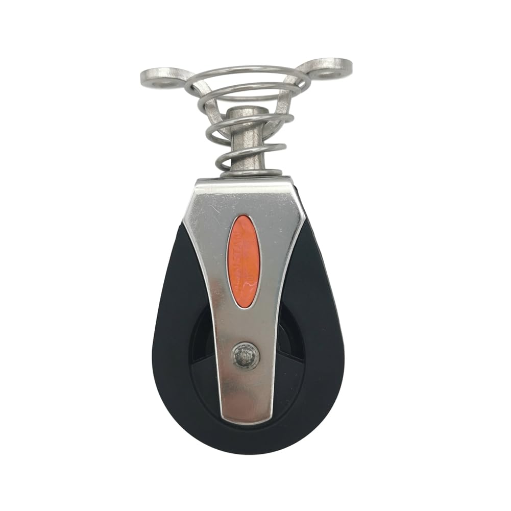 Poulie Pivotante en Acier Inoxydable Roulement Nylon pour Bateau Marine Accastillage