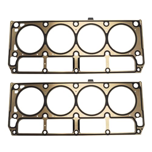 Image of KAX Engine Cylinder Head Gasket Compatible with Chevy Silverado 1500 Tahoe Suburban Avalanche Express Camaro Corvette, GMC Sierra Yukon XL 1500 Savana 4.8L 5.3L 5.7L 6.0L, OE# 12498544, 12565390