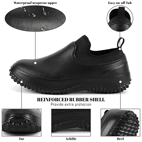 Men’s Waterproof Rain Boots Women’s Rubber Garden Shoes Neoprene Hunting Boot2