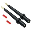 ZIBOO - 2Pk 4Mm Banana Jack 3 Tip Black (PPTK0024-2)، يُستخدم في مسبار دائرة الطاقة Autel Circuit Tester