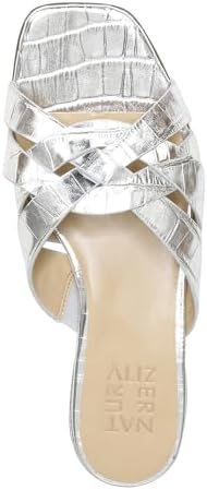 Naturalizer Womens Ashford Slide Sandal Silver 8.5 W | Image 6