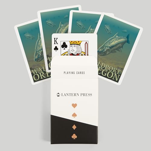 Lantern Press 52 naipes de póker tamaño estándar miniatura 6