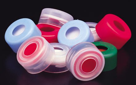 Cap- Chem Snap- 11mm- Clear- PTFE/Silicone w/ Star Slit, PK100
