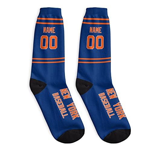 Custom Personalized Sports Casual Socks-1 Pair,Add Personalized Name And Number,Gifts For Baseball Men Women Fans