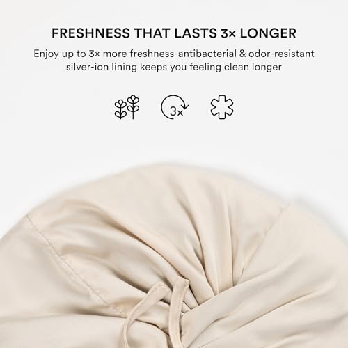 Image of Essentials by Clementine Organic Mulberry Silk Sleep Turban & Bonnet | Silver Ion & Organic Bamboo Silk Lining