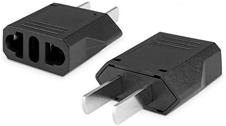 Miniatura 2 de BoxWave adaptadores con salidas internacionales - Elija estilo y cantidad Negro