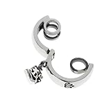 [CIEL CRAFT] シルバー925 シンプル リングホルダー リング 梵字 干支 お守り 厄除け 御守 指輪をネックレスにする 横向き防止 燻し加工 スペーサーリング対応可能 (アーク 胎蔵界大日如来)