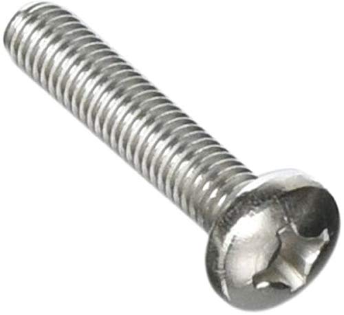 M2-0.4 x 12 Stainless Steel Phillips Pan Machine Screw 18-8 / A2 - DIN 7985A (Quantity: 100)