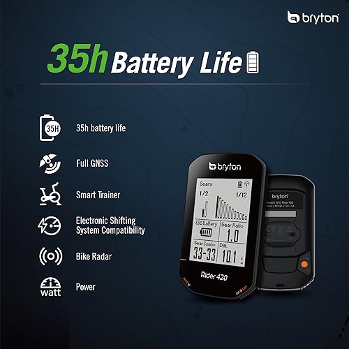 Bryton Rider 420 Wireless GPS Bike/Cycling Computer. Compatible with Bike Radar, 35hrs Long Battery Life, Navigation with Turn-by Turn Follow Track. Bluetooth ANT Bicycle Computer - Image 3