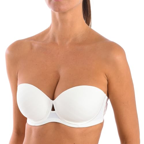 Sujetador sin Tirantes con Aros y Copas de Relleno...