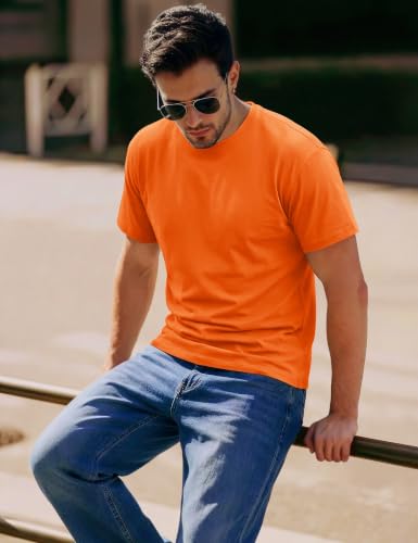Image of MAGCOMSEN Mens T-Shirts Short Sleeve UPF 50+ Lightweight Moisture Wicking Basic Crewneck Casual Summer Cooling T Shirt
