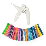 OFFCUP Kieferorthopädische Ligaturpistolenwerkzeuge,1040 Pcskieferorthopädische Ligatur Krawatten Kieferorthopädisches Ligationszahninstrument Zubehör Für Zahn Kieferorthopädische Versorgung Weiß