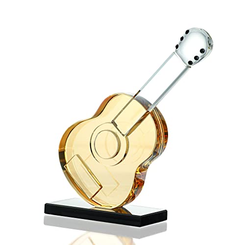 Blwon Glass Guita Figuren Sammlerstück Kristall Kunst Musikinstrument Figur Briefbeschwerer Cover