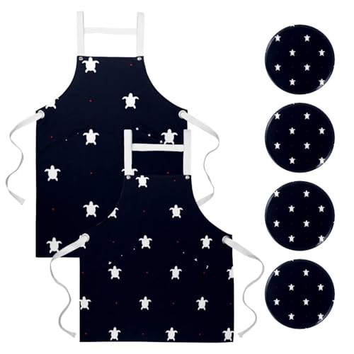 Tablier de serveuse pour cuisine lot de 2 avec broches restaurant