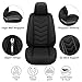 Car Seat Covers for Hyundai Palisade 2020-2025, Waterproof Nappa Leather Seat Cover, Anti-Slip Car Seat Covers, Airbag Compatible, Automobile Seat Covers Sets.(Standard 2 Seats/Pure Black)