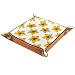Flores Amarillas Bandeja De Valet De Cuero Bandeja De Joyería Caja De Dados Bandeja De Cabecera Bandeja De Cuero De La Pu 20.5x20.5cm