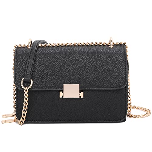 Square Shoulder Bags for Women Chain Strap Crossbody Bag Medium Leather Evening Bag for Women Satchel Handbags