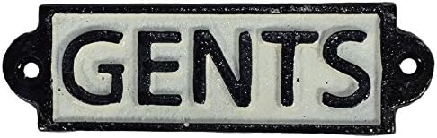 AB Tools Ladies & Gents Toilet Cast Iron Sign Plaque Door Wall Cafe Shop Pub Hotel Bar