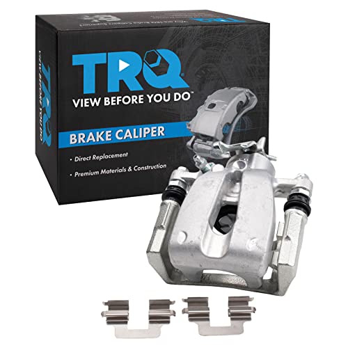 Image of TRQ Rear Left Brake Caliper w /Bracket Drivers Side