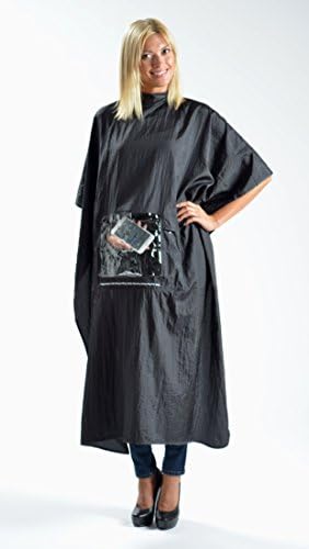 iCape - Black Hair Cutting Cape for Mobile Devices with Window, Pouch and Headphone Slot