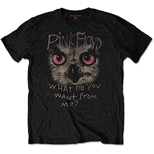 Pink Floyd T Shirt What Do You Want from Me Owl Logo Officiel Homme Size L