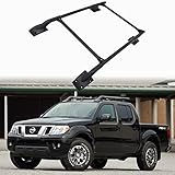 Roof Rack Rails Cross Bars Fit for 2005-2021 Nissan Frontier D40 Crew Cab Aluminum Rooftop Cargo Racks (Black)