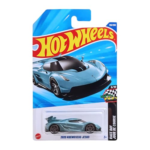 Image of Hot Wheels 2020 Koenigsegg Jesko Race Day for Ages 3 Years and Up 125 /250 (Blue)