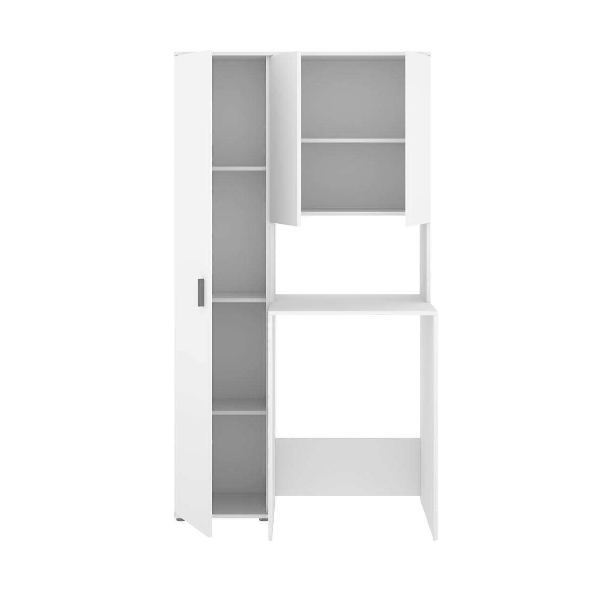 DEKIT - Conjunto DE Armario con 1 Puerta Y Mueble para Lavadora con ALTILLO 190x102,3x62cm