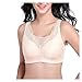 Produktbild Frauen Volle Tasse Mastektomie Brust Silikon Formen BHS Tank Tops Große Größe Dünne Sexy Spitze Tasche BH Unterwäsche (Color : Natural, Size : 90/40D)
