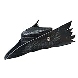 Bloodborne Hunter Crocodile Leather Hat (X-Large, Black)