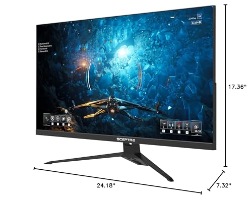 Image of Sceptre 27-inch IPS Gaming Monitor 180Hz HDMI DisplayPort 99% sRGB AMD FreeSync FPS RTS Build-in Speakers Machine Black 2025 (E275B-FPT Series)