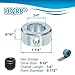 HQRP 4-Pack 3/4” Bore Solid Steel Shaft Collars with Zinc Plated Coating - Durable Shaft Collars Suitable for Machinery and Industrial Use