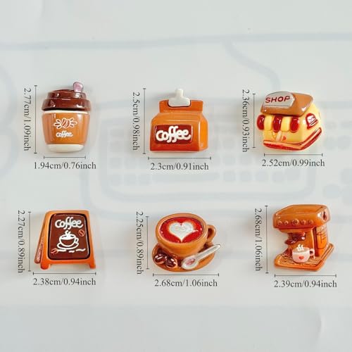 6 imanes decorativos divertidos para nevera miniatura 3
