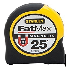 Stanley FatMax 25 ft. L x 1.25 in. W Magnetic Tape Measure Yellow 1 pk