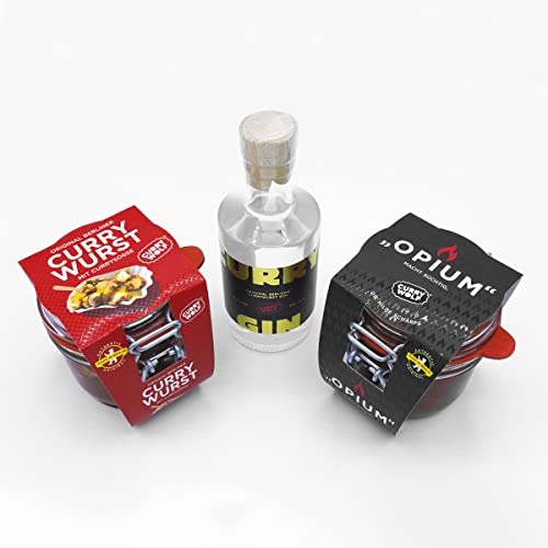 CURRY WOLF BOX - 1x Currywurst im Glas, 2cl Curry Gin & 1x OPIUM im Glas Cover