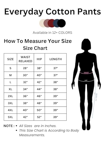 Image of Regular Fit Cotton Woman Trousers Pants Kurti Pant Casual Daily Formal Office Use