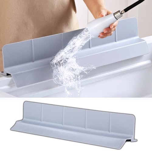 MessOut Extra Large Silicone Kitchen Sink Splash Guard 58x9x10cm– Non-Slip