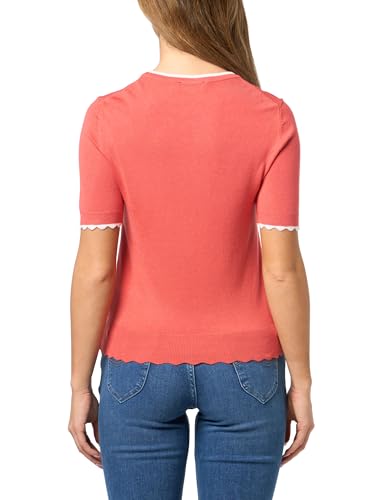 Image of Nautica Women's Crew Neck Solid Short Sleeve Sweater