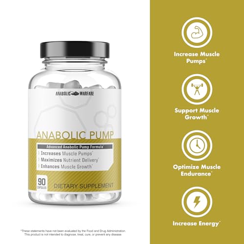 Image of Anabolic Pump, Advanced Pump Formula, Increase Muscle Pumps*, Maximize Nutrient Delivery* (90 Capsules)