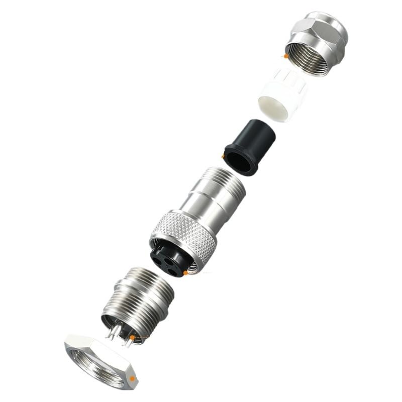Conector aviación GX16 chapado en oro 9 pines resistente al agua miniatura 4