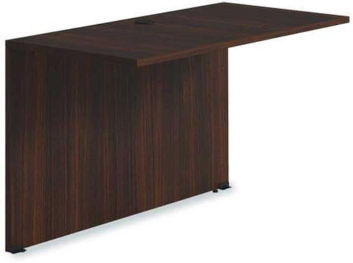 Alera Seville Series Bridge Return, 48w x 24d x 29h, Mahogany