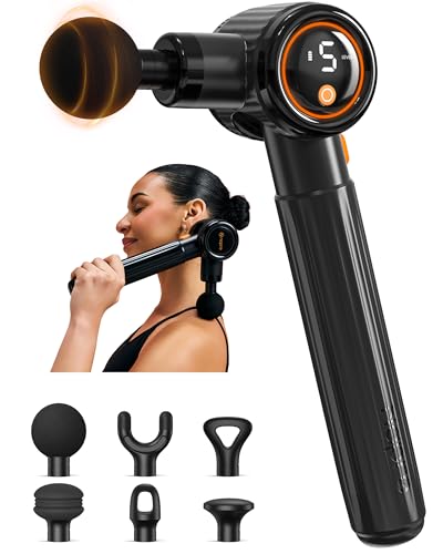 Massagepistole,Napre Massage Gun Massage Pistole mit Verlängerungs Griff und 3 Einstellbaren Winkeln,Muskel...