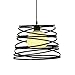 Produktbild no-branded LED Pendelleuchte Restaurant Single Head Eisen-Kunst-Pendelleuchte Küche Beleuchtung Loft Forms Spirale Licht Chandeliers YFJFJ Store (Body Color : Schwarz, Size : Kostenlos)