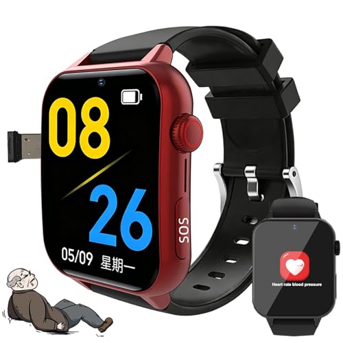 Pulsera Inteligente, Botón SOS, Recordatorio De Caídas, Teléfono HD, Monitorización De La Salud, Respuesta Automática De Llamadas, Anuncio De La Hora Por Voz, Regalos Para Personas Mayores Red