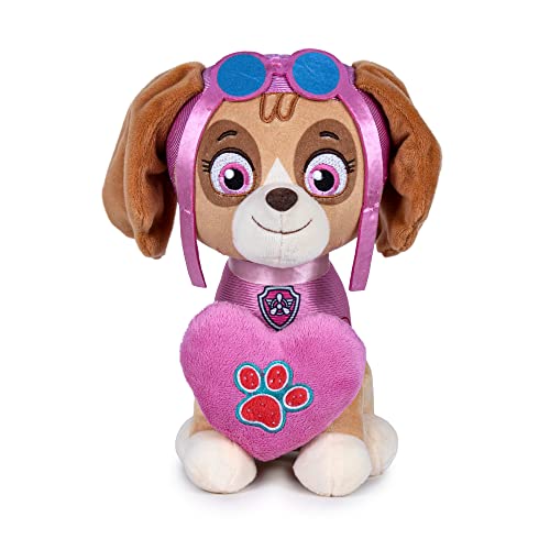 Famosa Softies - Peluche Skye de Paw Patrol, Personaje de la Serie de dibus Animados La Patrulla Canina, 27 cm, con Textura súper Suave y blandita, para niñas y niños, + 0 años, (760022480)