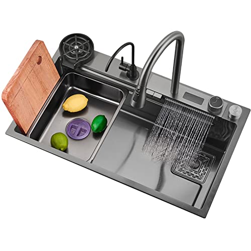 Küchenspüle Home Geschirrspülen Spüle, Küchenspüle aus Edelstahl mit...