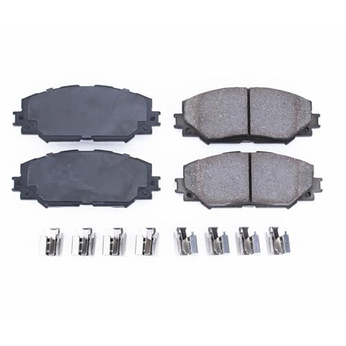 Image of PowerStop Front Brake Pads for Lexus HS250h 2010-12 |Pontiac Vibe 2009-10 |Scion xB 2008-15 |xD 2008-14 |Toyota Corolla 2009-19 - Z17 Ceramic Brake Pads with Installation Hardware, 17-1210