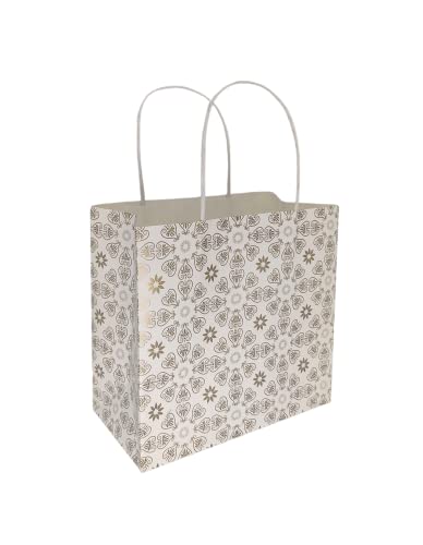 Image of TASCHE Golden Love Symboles Design Bag for Return Gift, Small Presents, Weddings, Birthday, Holiday Presents (Size 8 X 8 X 4 Inch | Pack of 30)