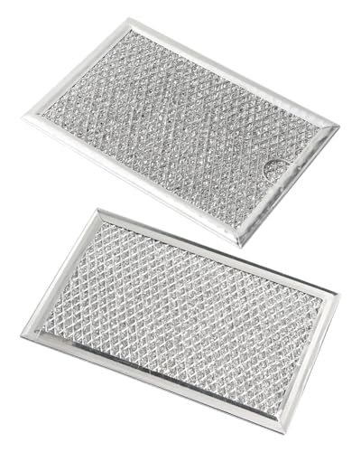 Image of 2 Pcs Microwave Grease Filter Fit for GE JVM7195SK6SS PNM9216SK5SS JVM7195EK5ES JNM7196DK5BB JVM7195DK5WW JNM7196SK6SS, Durable Washable Heavy-Duty Grease Trapping