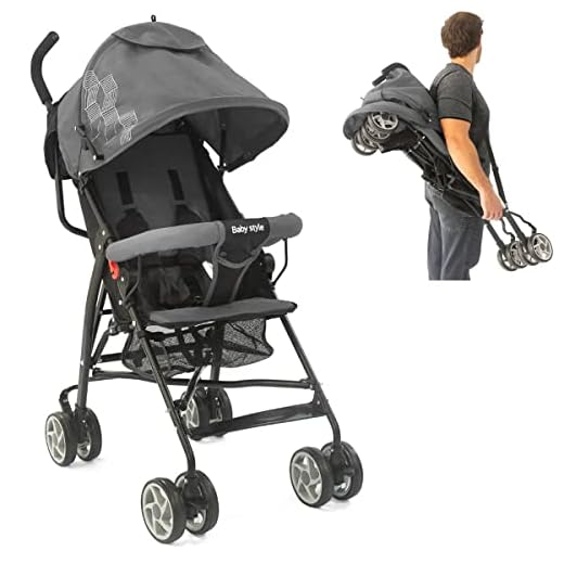 Carrinho Bebê Guarda Chuva 6-36 mês 15kg Umbrella Baby Style Cor:Cinza